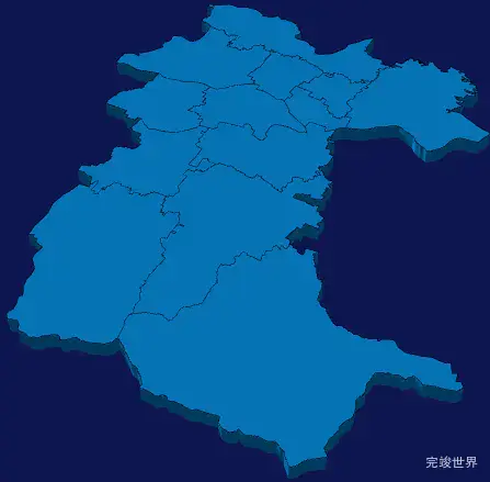 echarts洛阳市偃师区地图3d地图实例旋转动画